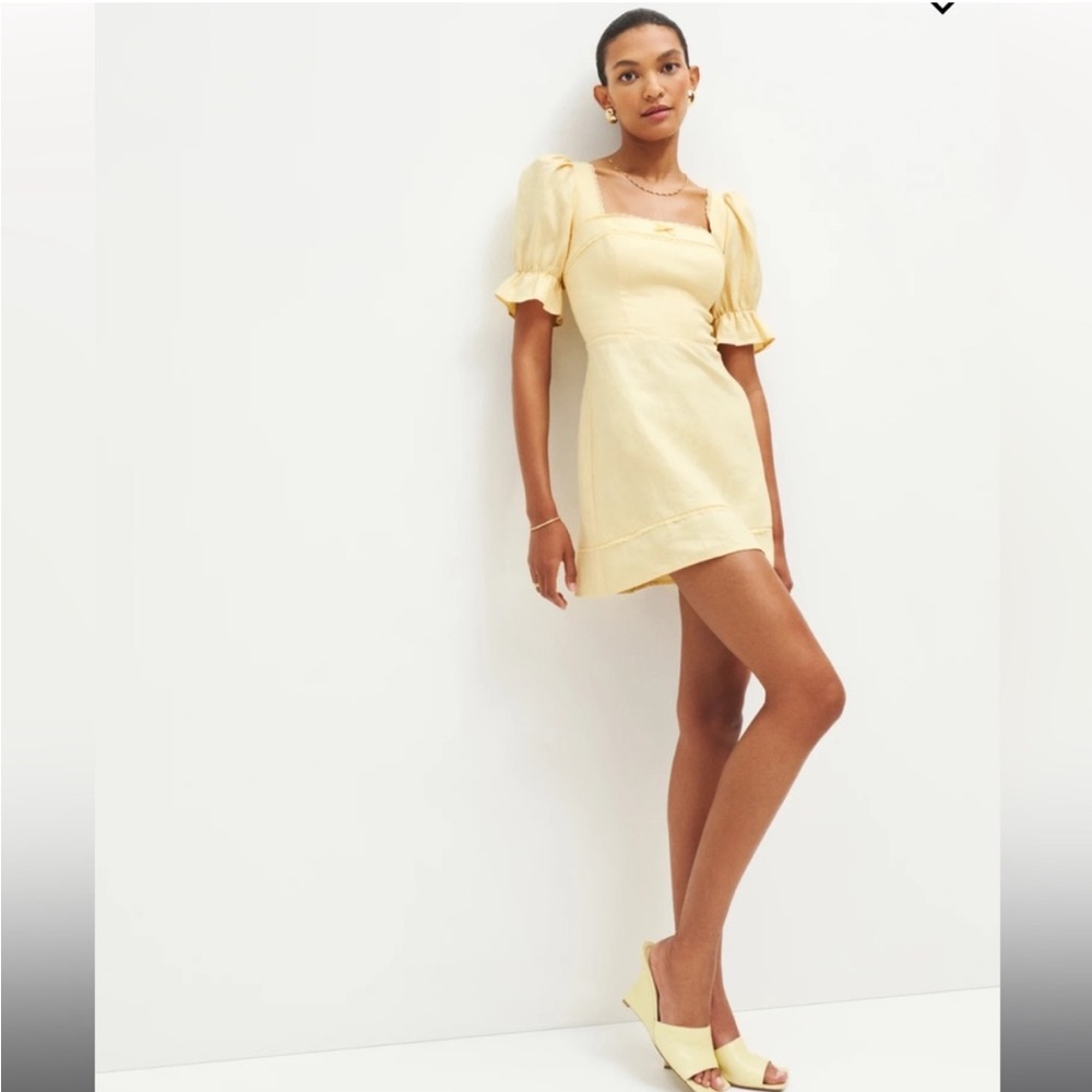 NWT Reformation Evianna Linen Dress
